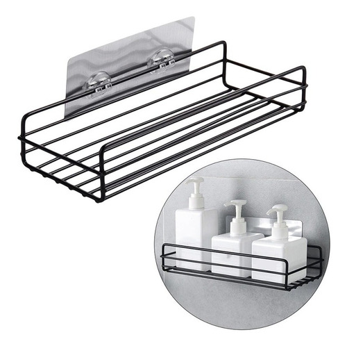 Organizador Autoadhesivo Estante Metal Multiuso Pack X4