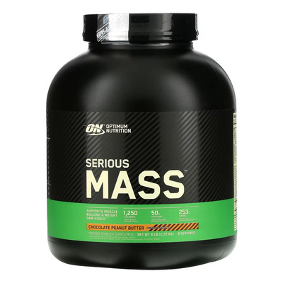 Serious Mass Proteína Optimum Nutrition 6 Lb Sabor Chocolate Penaut Butter | Meses sin interés