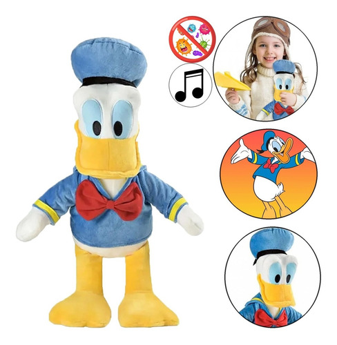 Pelúcia Pato Donald Disney 33 Cm Com Som Original