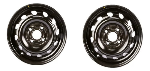 Par Rines Acero 13x5 Negro Chevy 1.4l/1.6 1994-2012