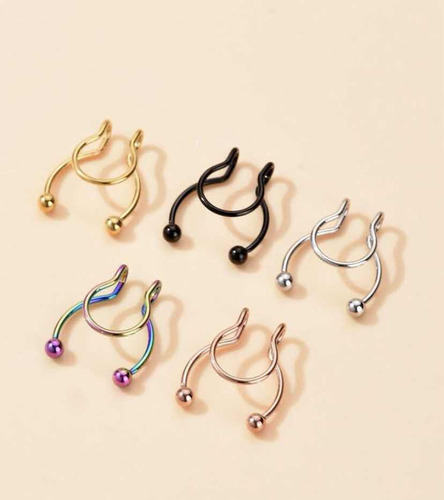 Piercing Falso Septum Nariz Acero Inoxidable