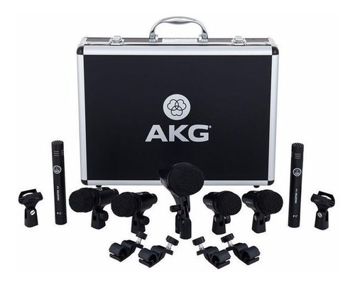 Kit De Microfones Akg Drum Set Session 1 P/ Bateria Original