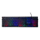 Teclado Gamer Semi-mecânico Led Colorido Hoopson Qwerty