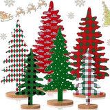 6 Piezas De Madera Para Arbol De Navidad Decoracion De Arbol