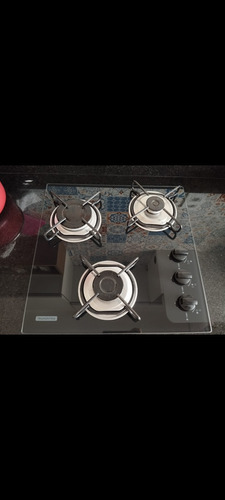 Cooktop Tramontina Vidro Cerâmico, Com Três Bocas.