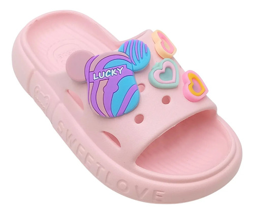 Sandalia Slide Niño Niña Moderna Cómoda Talla 17 A 21 Sm8711