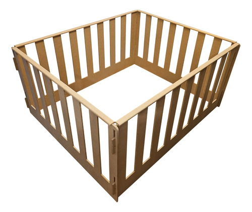 Corralito Bebe Niños Montessori Mdf 1.20mtx1.00mtx0.60mt