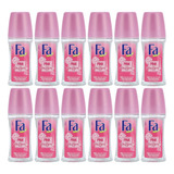 12 Desodorante Fa Pink Passion Roll-on Importado 50ml