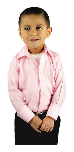 Camisa Infantil Juvenil Salidas Escolares Rosa Pastel 2 A 16