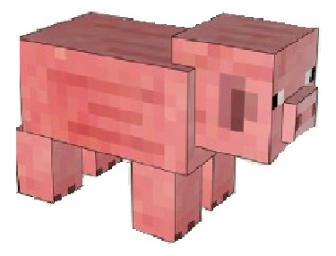 Minecraft Animals Papercraft - Archivo Poligonales 3d