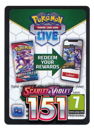 Pokemon Scarlet & Violet - 151 Tcg Live Online