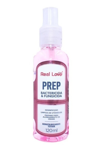 Prep Unha De Gel Real Love Bactericida Fungicida 120 Ml