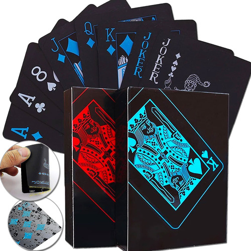 Cartas Barajas De Poker Pvc Juego De Naipes A Prueba De Agua