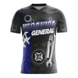 Camiseta Uniforme Oficina Automotiva Mecânica Personalizada