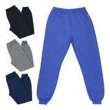 Kit 4 Calças Moletom Masculina / Feminina Juvenil Inverno 