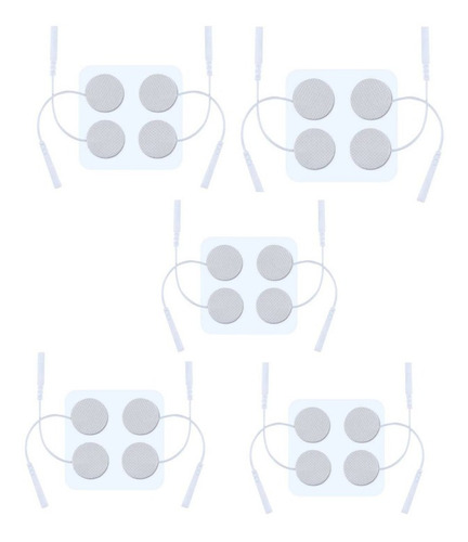 20 Electrodos Faciales 3 Cm Tens Ems Fisioterapia 