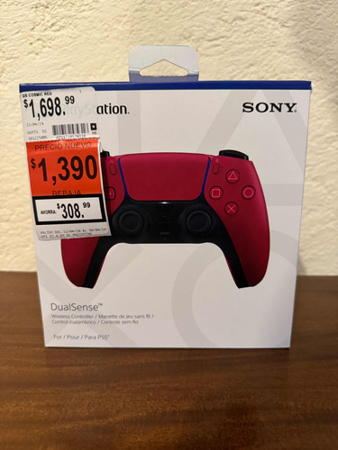 Control Dualsense Para Playstation 5 Cosmic Red Ps5 Rojo