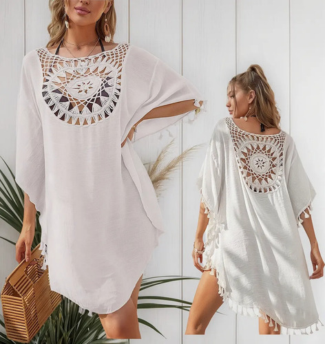 Salida De Playa Traje De Baño Vestidos Pareos Cárdigan Mujer | MercadoLibre