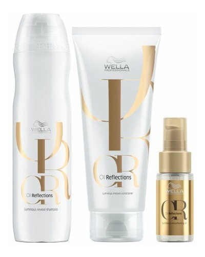 Wella Kit Oil Reflections Shampoo Condicionador E Oleo 30ml