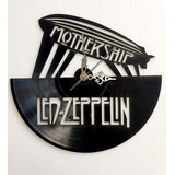 Reloj Pared Corte Laser Disco Vinilo Led Zeppelin Mothership