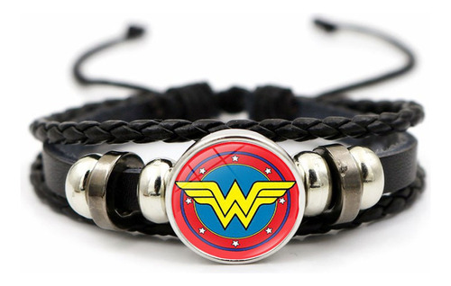 Pulsera Marvel Dc Cuero Spiderman Batman Capitán America