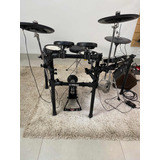 Bateria Yamaha Dtx-562k Seminova C/ferragens, Banco E Pedal 