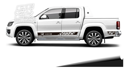 Calco Vw Amarok W580x Limited Lateral + Portón Juego