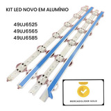 Barras Led 49uj6525 49uj6565 49uj6585 Em Alumínio C/