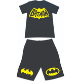 Conjuntos Deportivos Batman Camiseta+pantaloneta Niños Adult