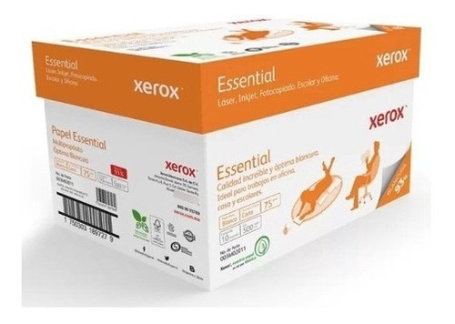 Xerox Papel Hojas Carta 75 Gms. 5000 Hojas