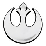 Sw Rebel Alliance Logo Plastic Auto Emblem [silver][3'' X 3'