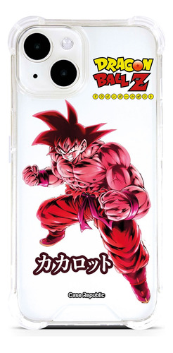 Funda Celular Para iPhone Dragon Ball Goku Kaio Ken Transpar