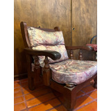 Juego Living Algarrobo / 1 Sillon 2 Cuerpos, 2 Sillones De 1