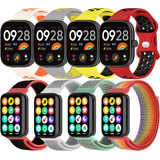 8 Correas Sport Para Redmi Watch 4 / Xiaomi Mi Band 8 Pro