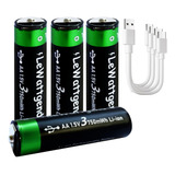 Lewattgend Paquete De 4 Baterías Recargables Aa - Batería Ni