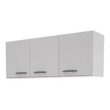 Alacena De 3 Puertas Para Cocinas Delos Dl624 Blanca 140cm Color Blanco