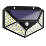 Pack X 5 Foco Solar Exterior 100 Led Solar 3 Modos Trabajo