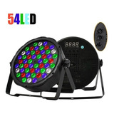 4pzs Cañón Led Reflector 54x3 Rgb W Audio Rítmico Estrobo