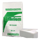 Papel Toalha Interfolhada Thorium 2d 100% Celulose 20x21