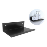 Estante Flotante Metálico Negro 40 Cm Radem Premium