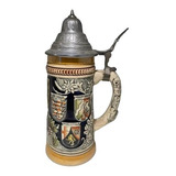 Antiguo Tankard Aleman Original Jarra Chopp Cervecero C Chip