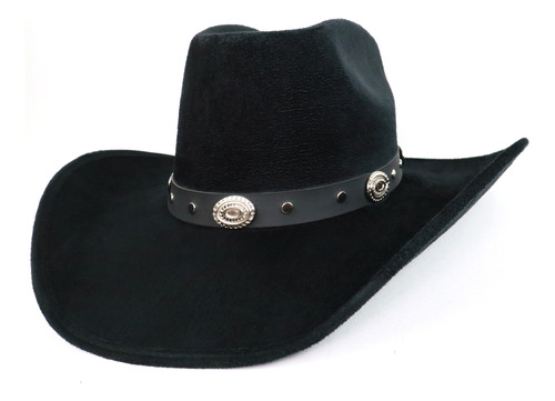 Sombrero Unisex Vaquero Texana 8 Segundos Gamuza Elegante 60