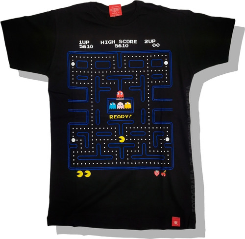 Remera Pacman Game Arcade Retro Vintage 100% Algodón Premium