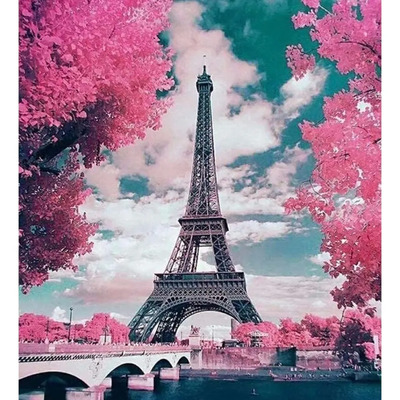 Kit De Pintura De Diamante Torre Eiffel 40x30 Diamond Paint Zinker | MercadoLibre