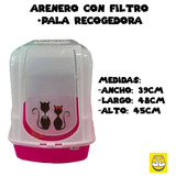 Arenero Para Gato Con Filtro Y Pala Recogedora.