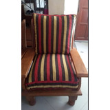 Almohadón Para Sillón De Algarrobo 60x60 Funda Interna