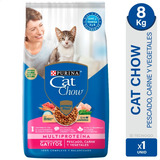 Alimento Gato Cat Chow Gatitos Pescado Carne Vegetales 8kg