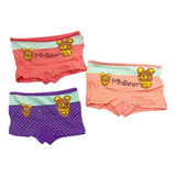 Pack 3 Pantaletas Para Niñas De 1-6 Años