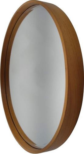 Espelho Com Moldura De Madeira 40cm