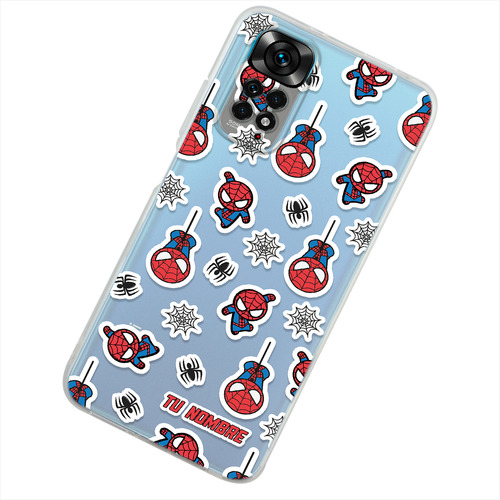 Funda Para Xiaomi Marvel Spiderman Tu Nombre Personalizado